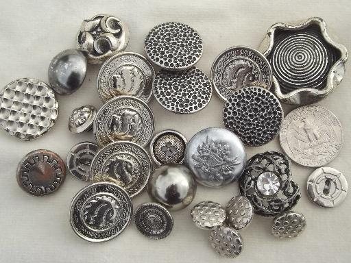 old jar full of buttons, vintage sewing button lot, mother of pearl
