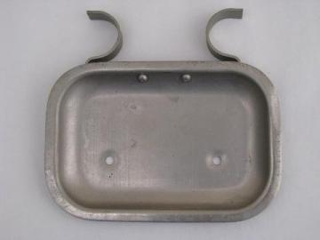 old nickel/chrome plates shower or lavatory soap dish