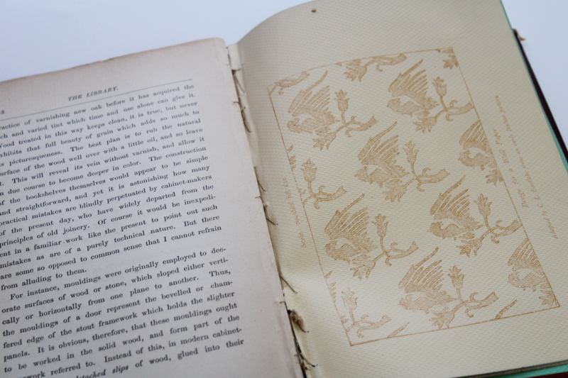 original 1872 first American edition Charles Eastlake Hints on Household Taste antique book