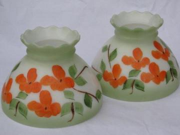painted poppies student lamp replacement milk glass light shades