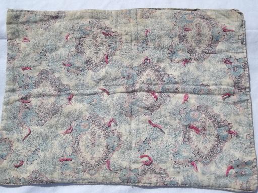 primitive antique cotton patchwork quilts, doll bed or wall hanging sizes