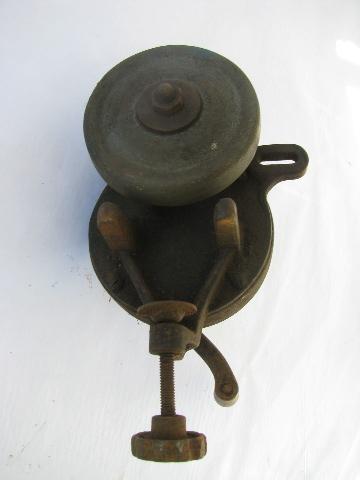primitive antique farm tool hand grinder for sharpening knives & tools