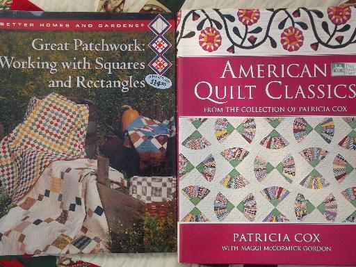 quilting books lot - patchwork quilt blocks, historic / vintage patterns
