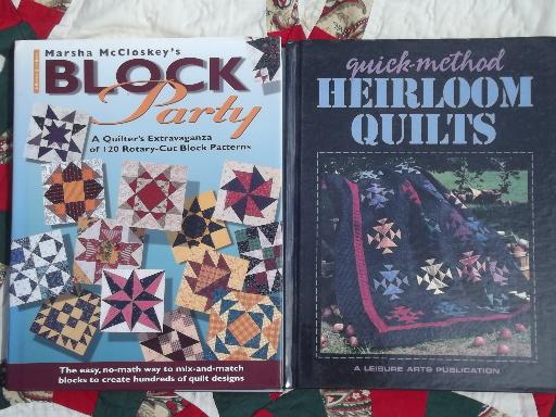 quilting books lot - patchwork quilt blocks, piecing patterns & techniques 