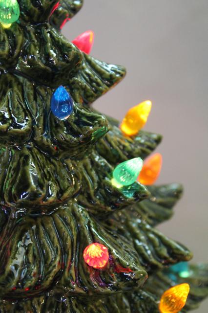 Diy Vintage Ceramic Christmas Tree 04 Tiny Lighted Tiny Lighted Christmas Tree