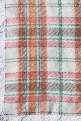 retro vintage plaid camp blankets for camping, tailgating, cabin bunk blankets