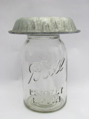 rustic chicken farm primitive, vintage chick waterer w/ old glass jar