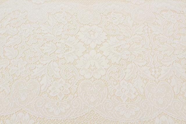 shabby cottage chic vintage lace tablecloths lot, white and ivory lace cloths