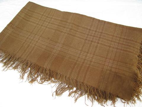 blanket blankets wool throw antique woven pelts several various