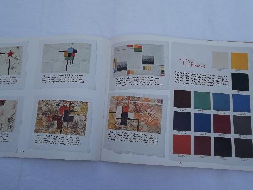 vintage 1942 Armstrong flooring idea book catalog, new designs in color