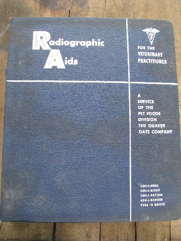 vintage 1960s veterinarian radiology x-ray photos and advertising