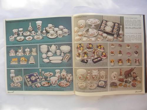 vintage 70s London shop catalog w/photos, Waterford crystal, English china patterns