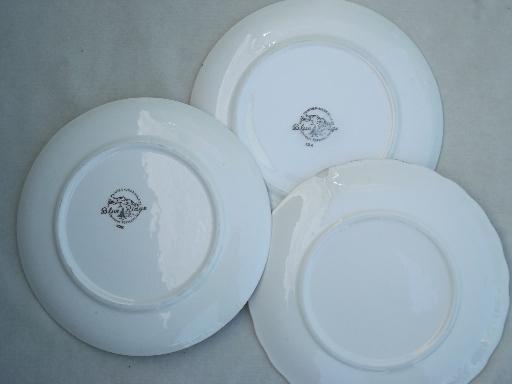 vintage Blue Ridge & other hand-painted pottery small plates & bowls lot