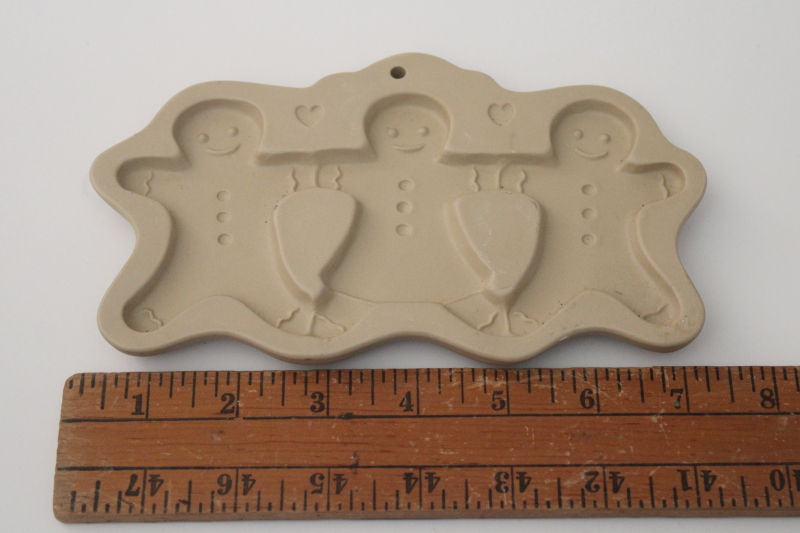 vintage Brown Bag cookie mold, gingerbread cookie cut-aparts craft mold for baking, paper art crafts