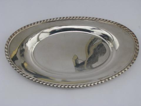 vintage Castleton silver plate serving pieces, pitcher, coffee service set, relish tray