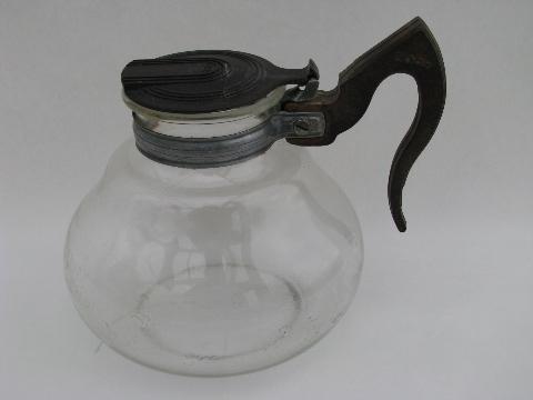 vintage Cory vacuum coffee brewer pot w/ filter rod