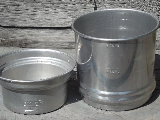 vintage Drip-o-Lator coffee maker, filter basket and ironstone china pot