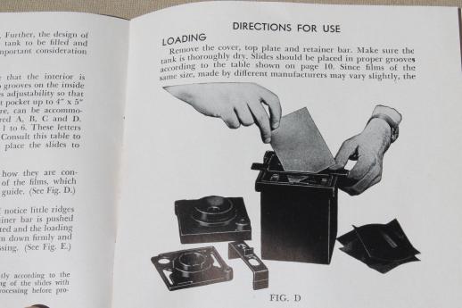 film developing tank dt fr adjustable cut bakelite pack instructions remains box