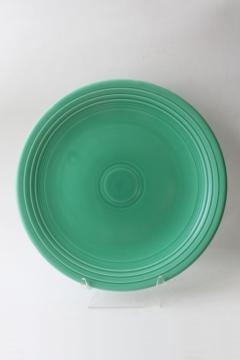 vintage Fiesta Homer Laughlin light green chop plate, big round tray or cake plate
