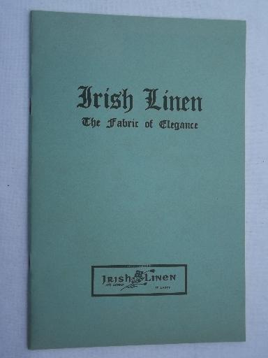 vintage Irish Linen merchants book 40 pgs w/ many photos, Belfast 1945