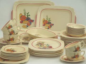 vintage Mexicana & Hacienda Homer Laughlin Mexican theme pottery dinnerware