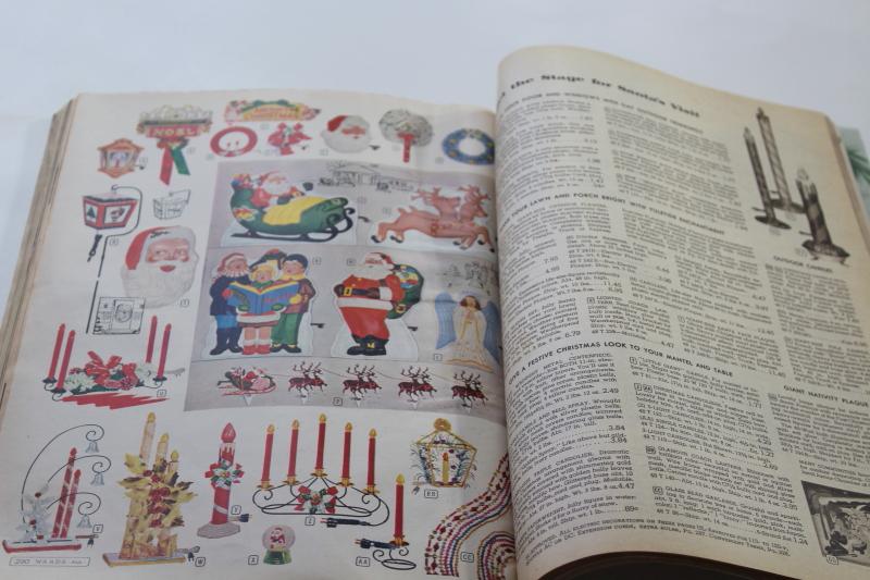 vintage Montgomery Wards Christmas 1957 wish book catalog, tons of toys, retro fashion & decor