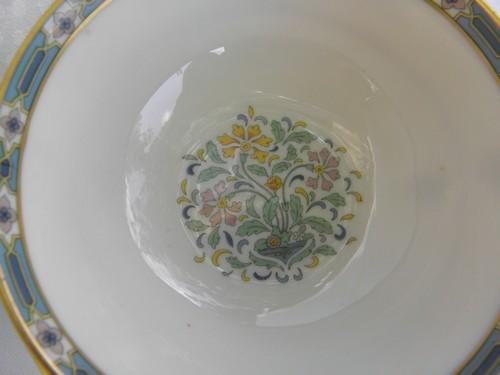 vintage Mystic pattern Lenox china cream soup bowl handled bullion cup