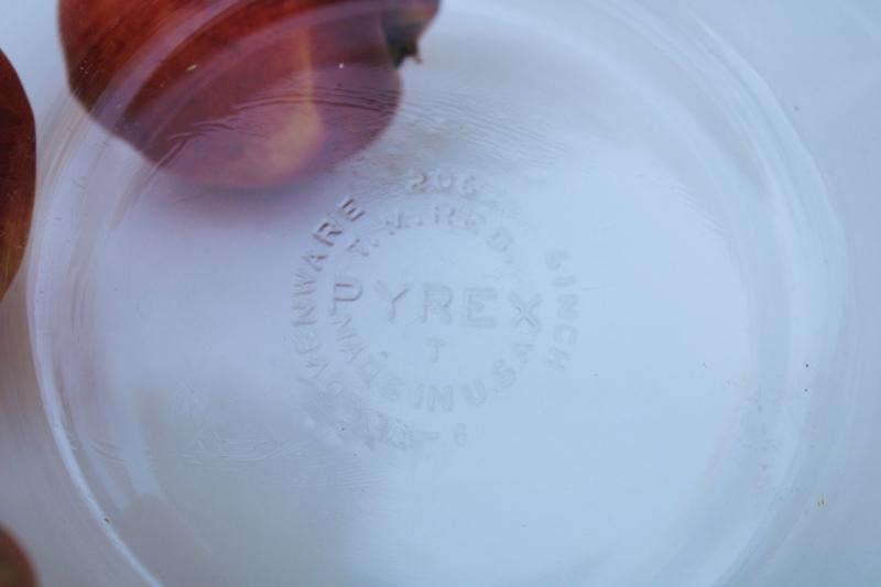 vintage Pyrex clear oven glass pie pans for mini pies or individual pot pies 