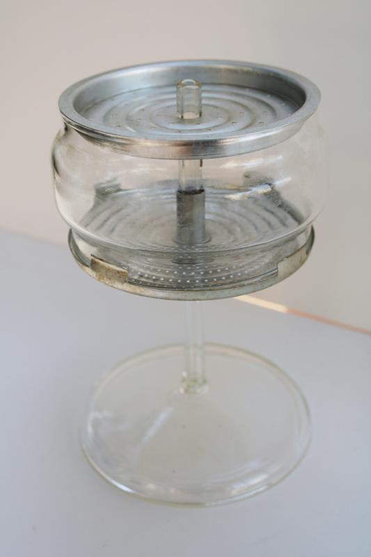 vintage Pyrex flameware glass stovetop coffee pot percolator 9 cup 7759