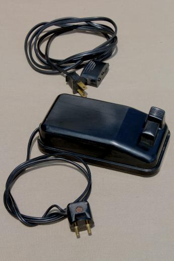 vintage Singer 301a power cord & foot pedal controller replacement part, fits featherweight sewing machine