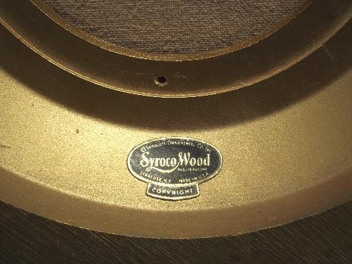 vintage Syroco Wood starburst frame, ornate gold rococo wall clock case