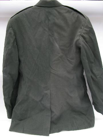 vintage US Army green uniform jacket/tunic & pants - size 40 Long