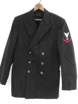 vintage US Navy officer or sailor uniform coat/jacket w/silver buttons