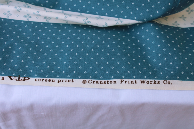 vintage VIP Cranston cotton fabric, quilt blocks print country folk art friends