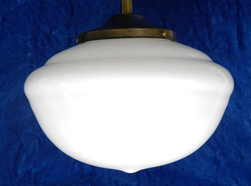vintage architectural ceiling lighting fixtures, a pair of pendant lights w/schoolhouse shades