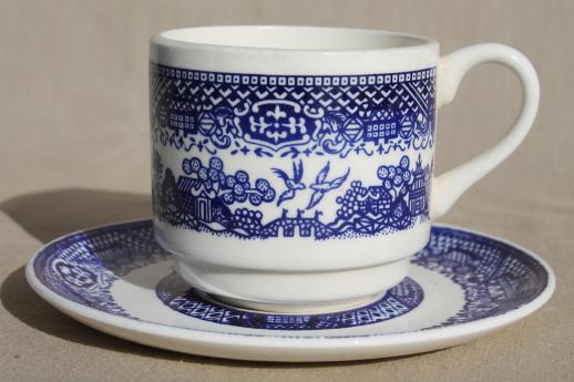 and Nice willow large of vintage and    saucers cups teacups collection blue saucers vintage tea and