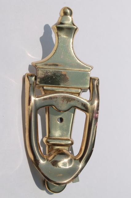 vintage brass door  bell  mid century Authotone mechanical doorbell musical chime