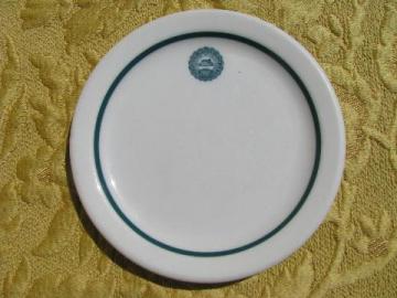 vintage china plate w/ old seal of Michigan State Agricultural Collage