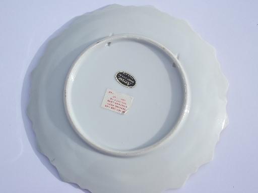 vintage china wall plate w/ Dinner Prayer, child's grace before meals
