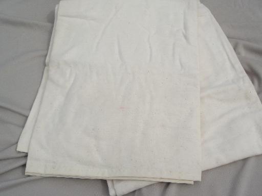 vintage flannel camp  blankets, natural unbleached cotton sheet blankets 