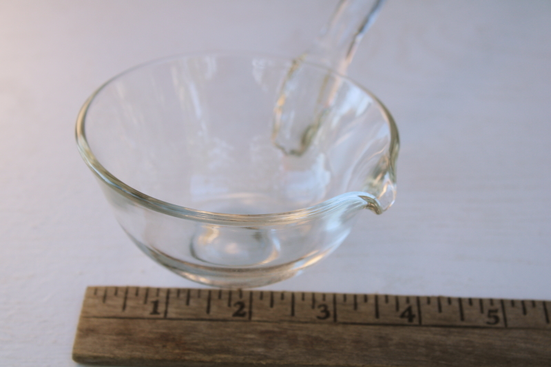 vintage glass ladle for a punch bowl, holiday or wedding serveware