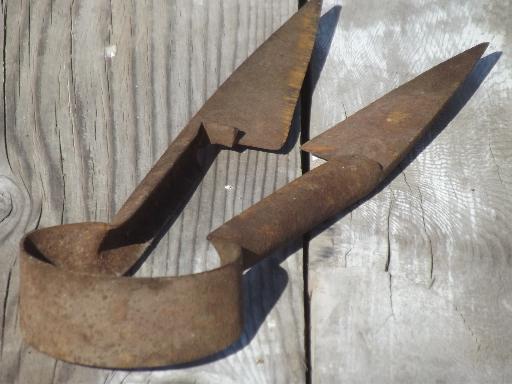 vintage hand shearing sheep shears, marked Wilkinson forged steel blades 