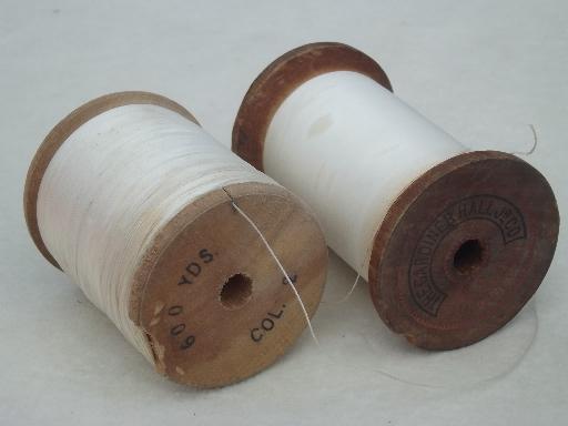 vintage heavy duty thread, for leather work, canvas sewing, buttons