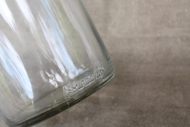 vintage industrial lab glass, huge pharmacy chemical bottle Duraglas gallon jar