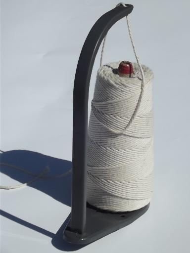 vintage industrial string holder, metal rack for cone yarn sewing thread