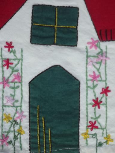 vintage kitchen appliance cover, embroidered cotton cottage toaster cozy!