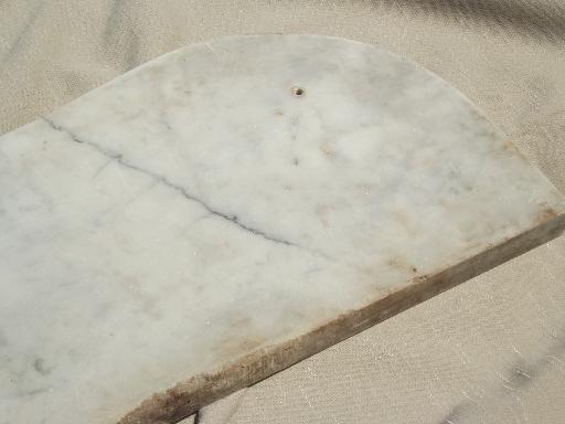vintage marble shelf, antique french white marble stone top for wall shelf