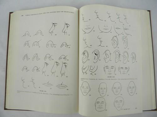 vintage medical handbook facial growth of babies and children w/drawings