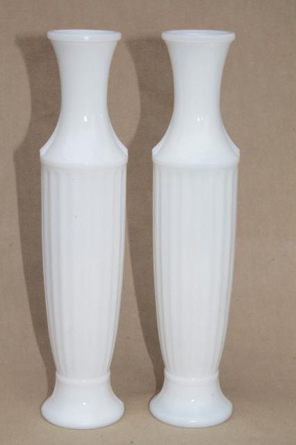 vintage milk glass bud vases, huge lot of florists vases for wedding flowers, displays