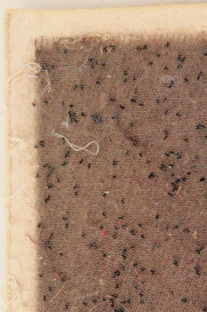 vintage pressing cloth & needle board for velvet nap fabric, millinery tailoring sewing ironing